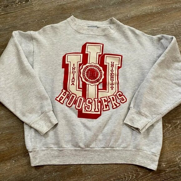 Vintage University of Indiana Hoosiers Sweatshirt, Indiana Hoosiers Shirt Tee - Picture 1 of 2